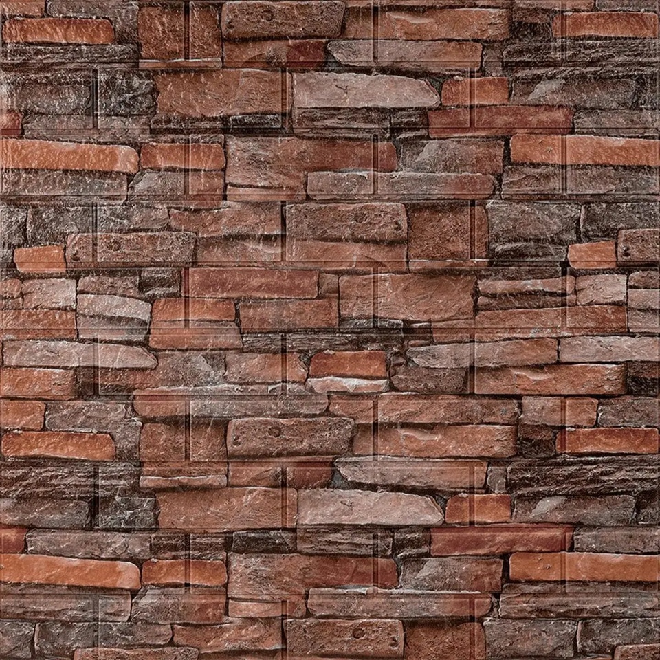 [301] PACK (X10) Pared Simil Piedra Rustica 051 (B) (3 mm)