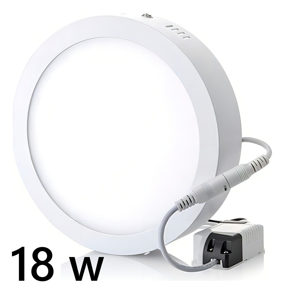 [PL18WBLANCOFRIO] Lampara Plafon Led Sobrepuesto Redondo ( 18 w ) (Blanco)