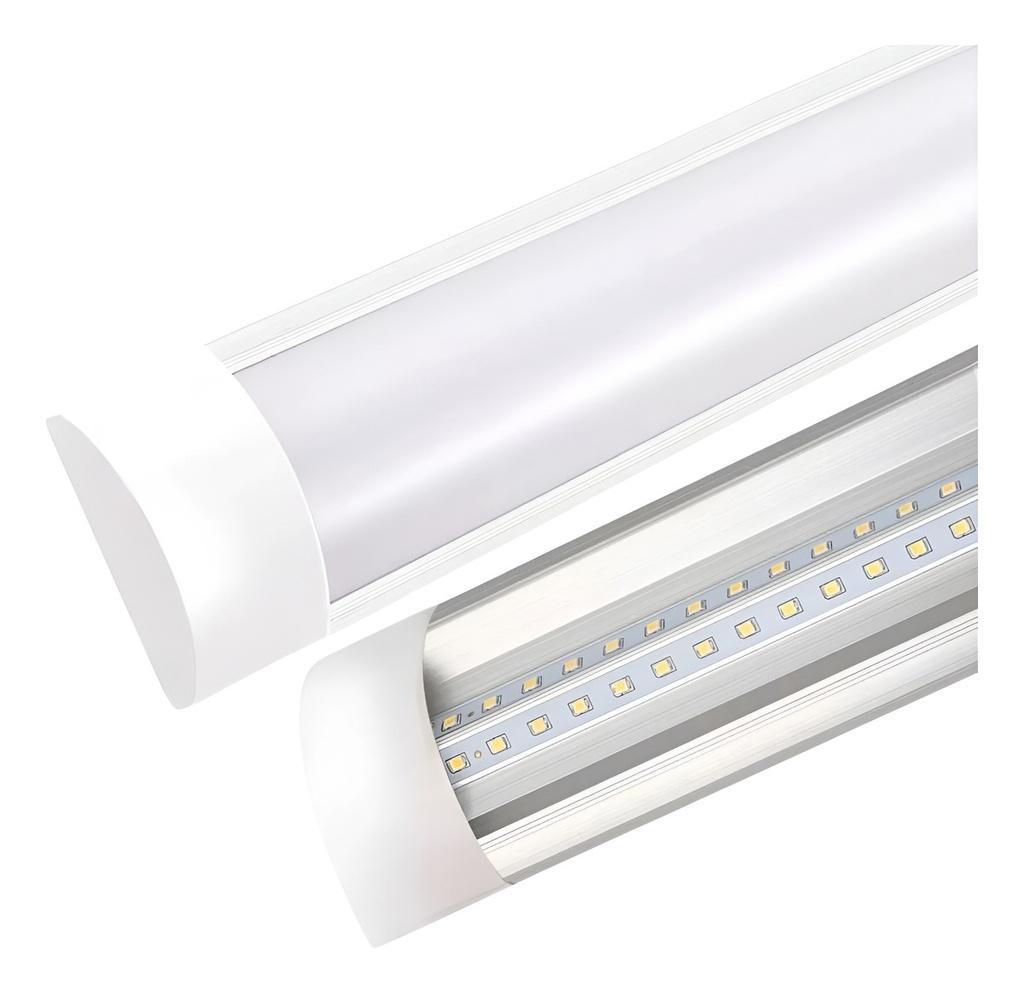 [961] Artefacto Tubo De Luz Led Integrado Chato 1.20 M-36w
