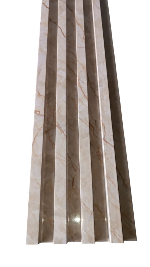 [WPC 560] Wall Panel wpc 160*24*2900mm Iden Cream Cod.560