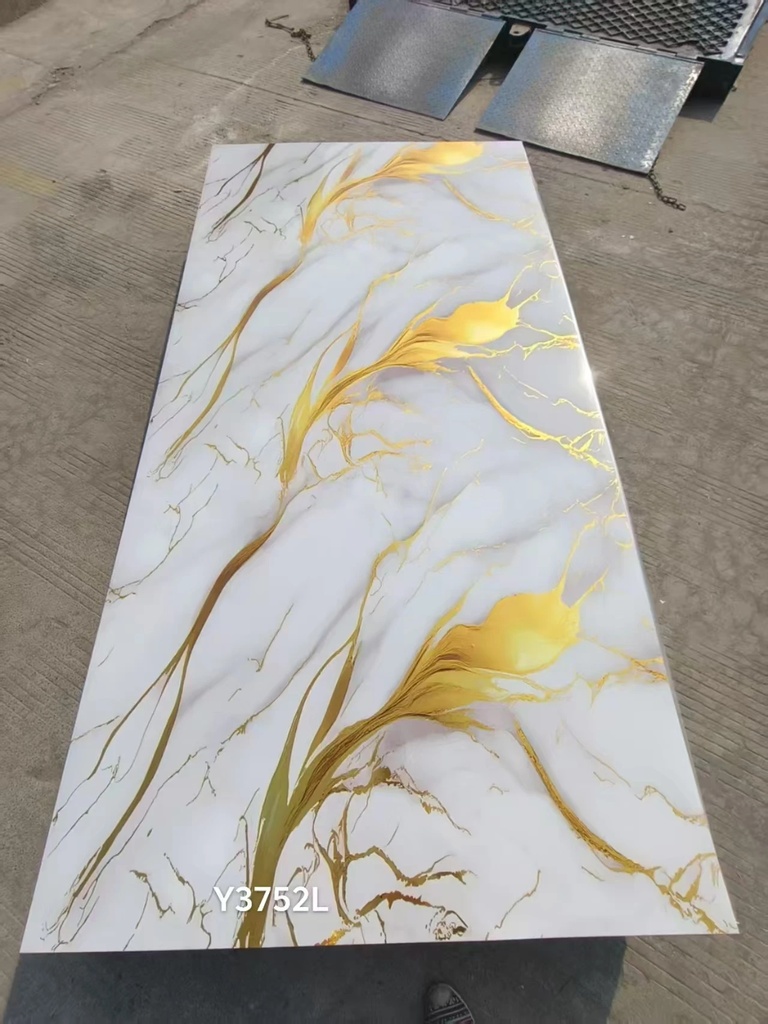 [G10] Placa Pvc (DORADA) Marmol UV 1.22 x 2.44 m G10