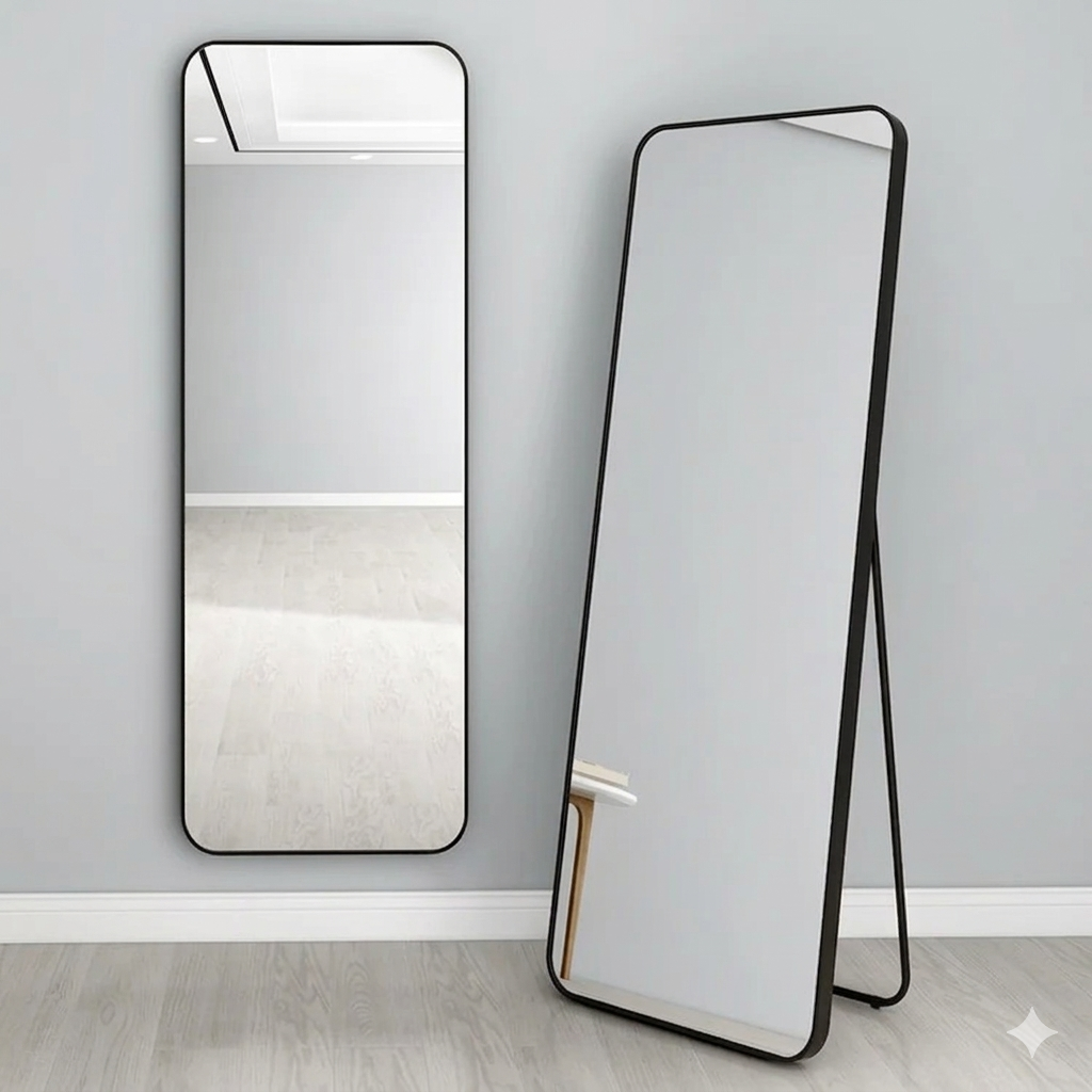 [22426BLANCO] Espejo 80*180cm con pie y Gancho cod.22426 (Blanco)