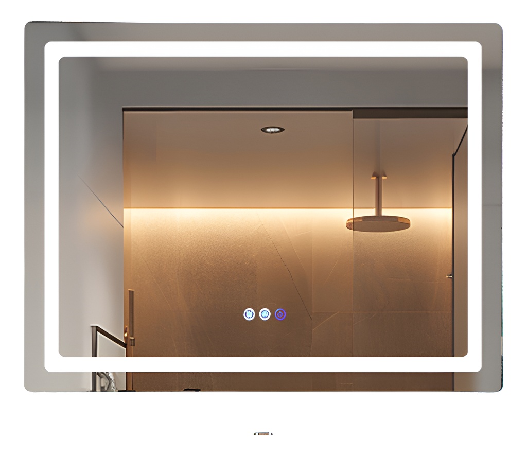 [62426] Espejo 60x80 Con Luz Led Rectangular Para Baño Desempañador (62426)