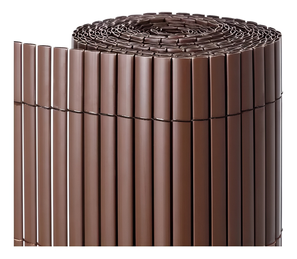 Cerco de PVC 1,80 m x 3 m (Marron) (Gris)