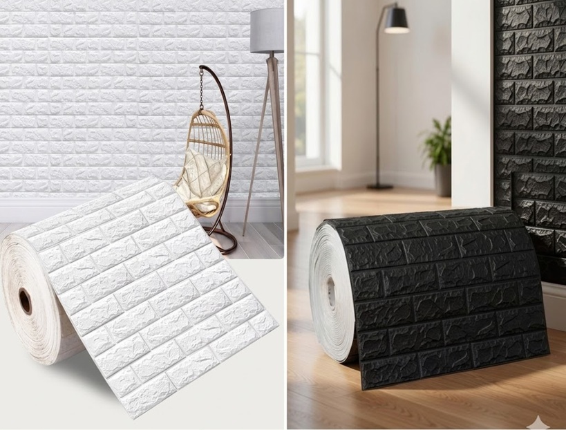 [356] Pared Ladrillo Rollo (20m*70cm*5mm) (Blanco)